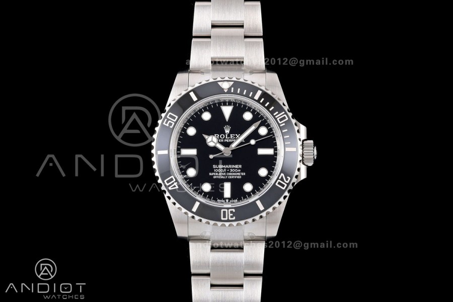 Submariner 41mm 124060 No Date RICH 1:1 Best Edition 904L SS Case and Bracelet JH3230 V2 (Free Sprung)