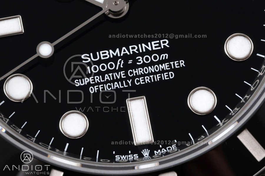 Submariner 41mm 124060 No Date RICH 1:1 Best Edition 904L SS Case and Bracelet JH3230 V2 (Free Sprung)