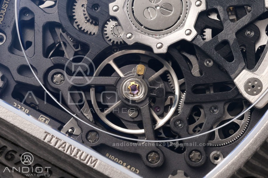 RICH Maker's 1:1 RM67-02 Black NTPT McLaren Orange Skeleton Dial CRMA7 Super Clone