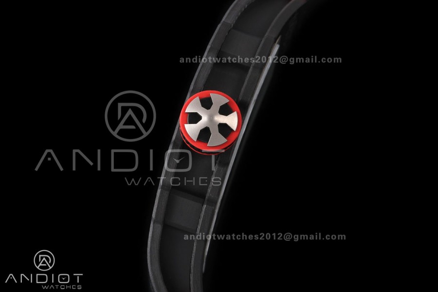 RICH Maker's 1:1 RM67-02 Black NTPT Italy Black Skeleton Dial CRMA7 Super Clone
