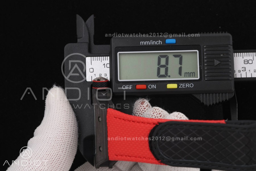 RICH Maker's 1:1 RM67-02 Black NTPT Italy Black Skeleton Dial CRMA7 Super Clone