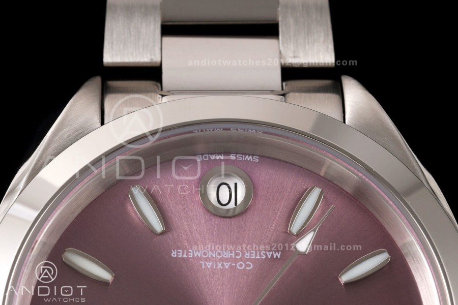 Aqua Terra Shades 34mm SS VRSF Best Edition Purple Dial on SS Bracelet A8800