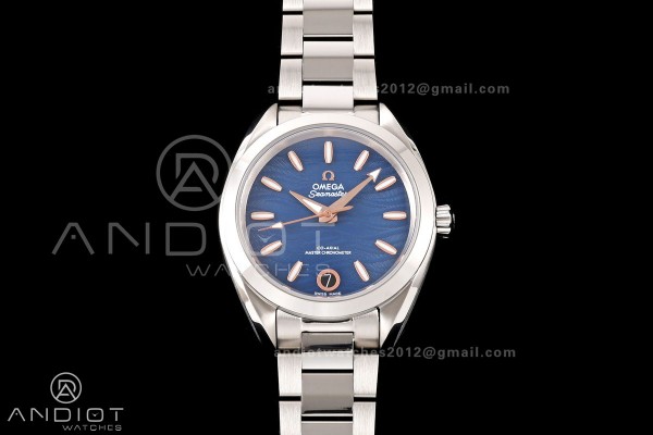 Aqua Terra Shades 34mm SS VRSF Best Edition Blue T...