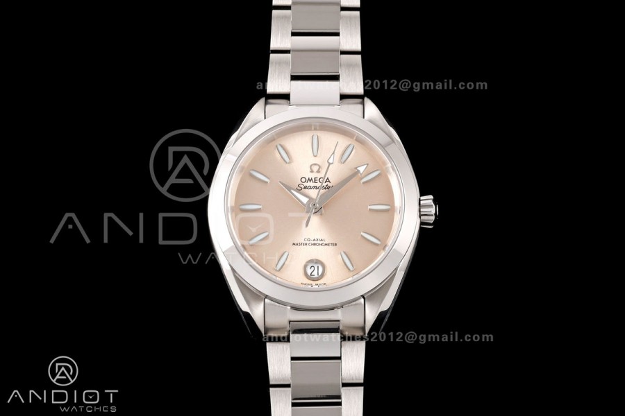 Aqua Terra Shades 34mm SS VRSF Best Edition Gold Dial on SS Bracelet A8800