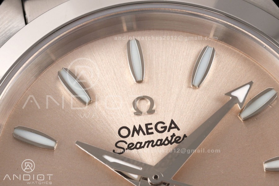 Aqua Terra Shades 34mm SS VRSF Best Edition Gold Dial on SS Bracelet A8800