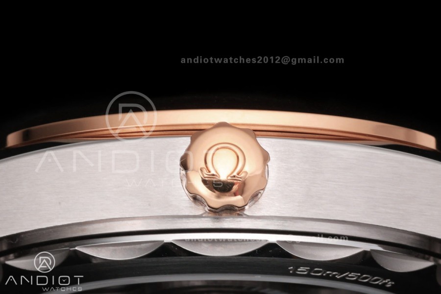 Aqua Terra Shades 34mm SS/RG VRSF Best Edition White MOP Diamonds Dial on SS/RG Bracelet A8800