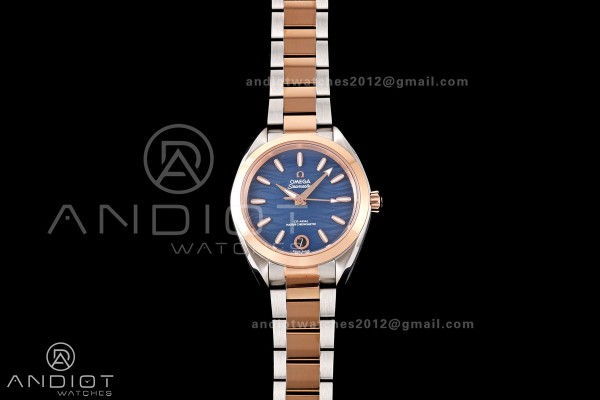 Aqua Terra Shades 34mm SS/RG VRSF Best Edition Blu...