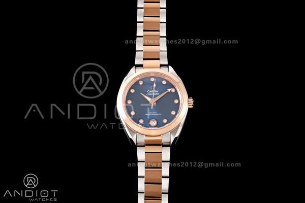 Aqua Terra Shades 34mm SS/RG VRSF Best Edition Blu...
