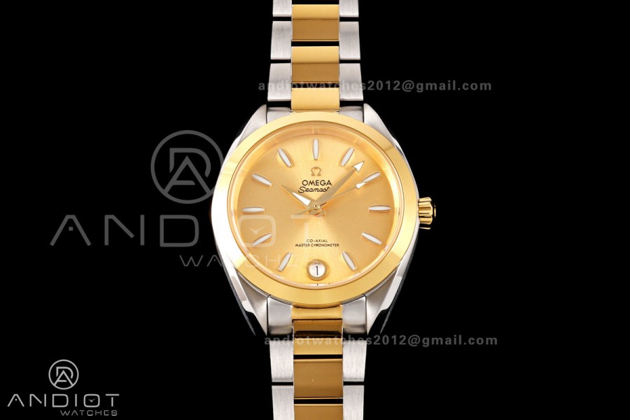 Aqua Terra Shades 34mm SS/YG VRSF Best Edition YG Dial on SS/YG Bracelet A8800