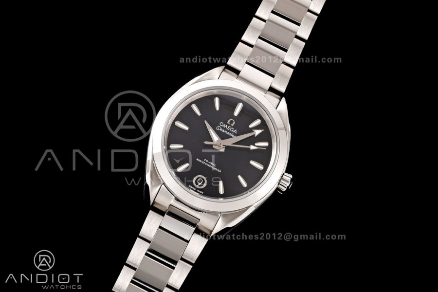 Aqua Terra Shades 34mm SS VRSF Best Edition Black Dial on SS Bracelet A8800
