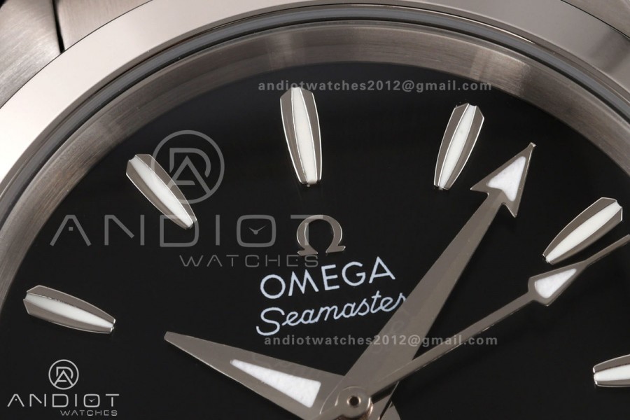 Aqua Terra Shades 34mm SS VRSF Best Edition Black Dial on SS Bracelet A8800