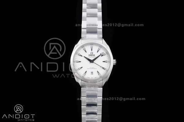 Aqua Terra 150M Master 38mm SS VSF 1:1 Best Edition White Dial On SS Bracelet Super Clone A8800