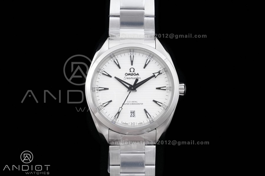 Aqua Terra 150M Master 38mm SS VSF 1:1 Best Edition White Dial On SS Bracelet Super Clone A8800