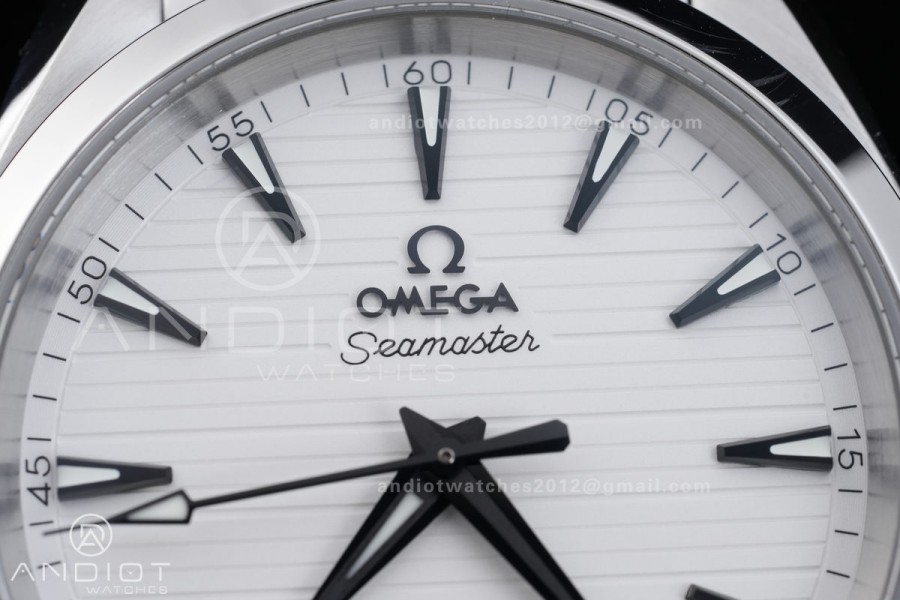 Aqua Terra 150M Master 38mm SS VSF 1:1 Best Edition White Dial On SS Bracelet Super Clone A8800