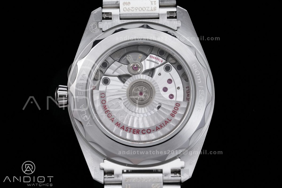 Aqua Terra 150M Master 38mm SS VSF 1:1 Best Edition White Dial On SS Bracelet Super Clone A8800