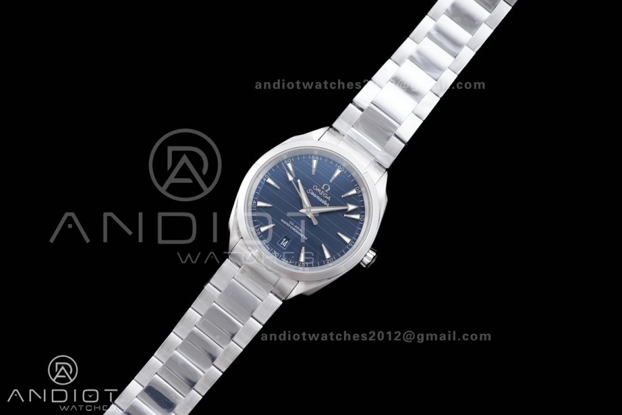 Aqua Terra 150M Master 38mm SS VSF 1:1 Best Edition Blue Dial On SS Bracelet Super Clone A8800