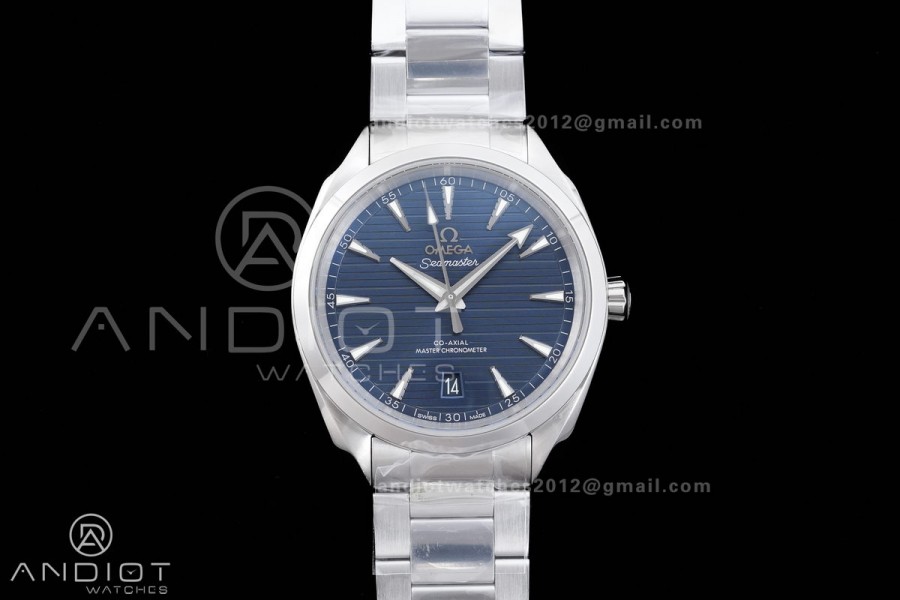 Aqua Terra 150M Master 38mm SS VSF 1:1 Best Edition Blue Dial On SS Bracelet Super Clone A8800