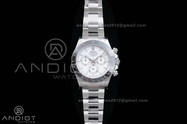 Daytona 126502 904L SS VSF 1:1 Best Edition White Dial On 904L SS Bracelet VS4131 (Free Sprung Look)