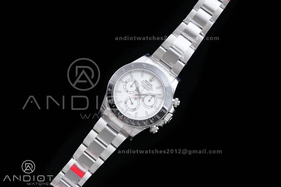 Daytona 126502 904L SS VSF 1:1 Best Edition White Dial On 904L SS Bracelet VS4131 (Free Sprung Look)