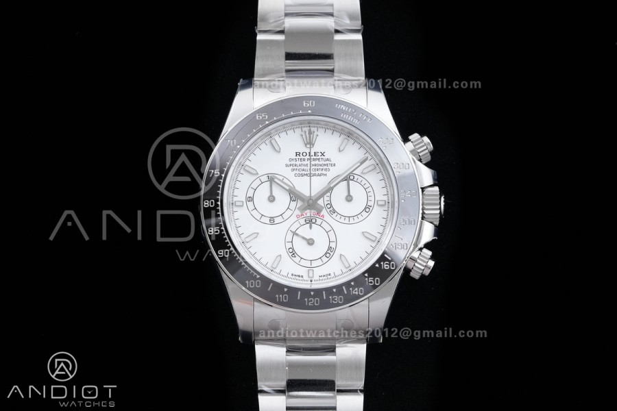 Daytona 126502 904L SS VSF 1:1 Best Edition White Dial On 904L SS Bracelet VS4131 (Free Sprung Look)