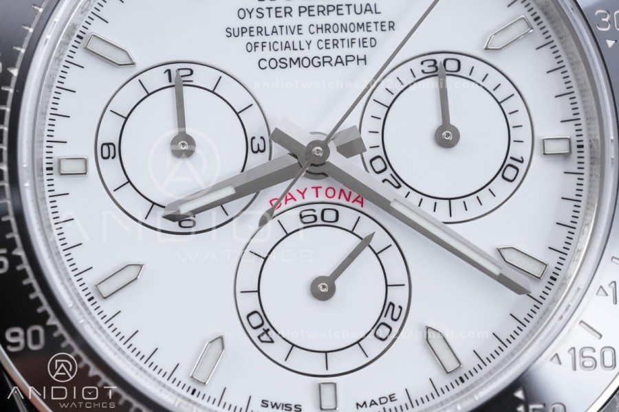 Daytona 126502 904L SS VSF 1:1 Best Edition White Dial On 904L SS Bracelet VS4131 (Free Sprung Look)
