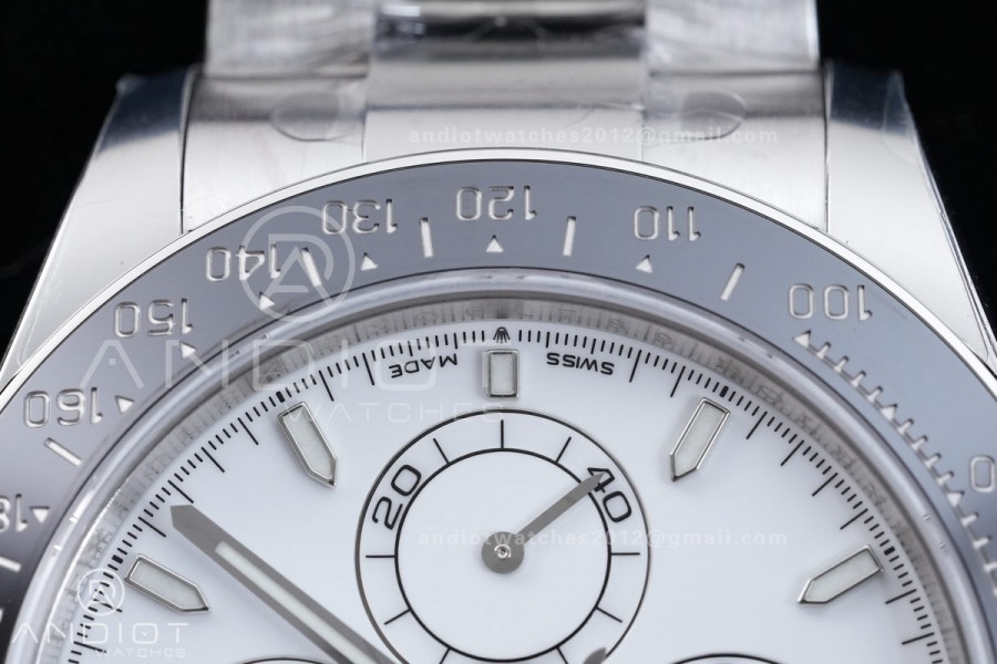 Daytona 126502 904L SS VSF 1:1 Best Edition White Dial On 904L SS Bracelet VS4131 (Free Sprung Look)