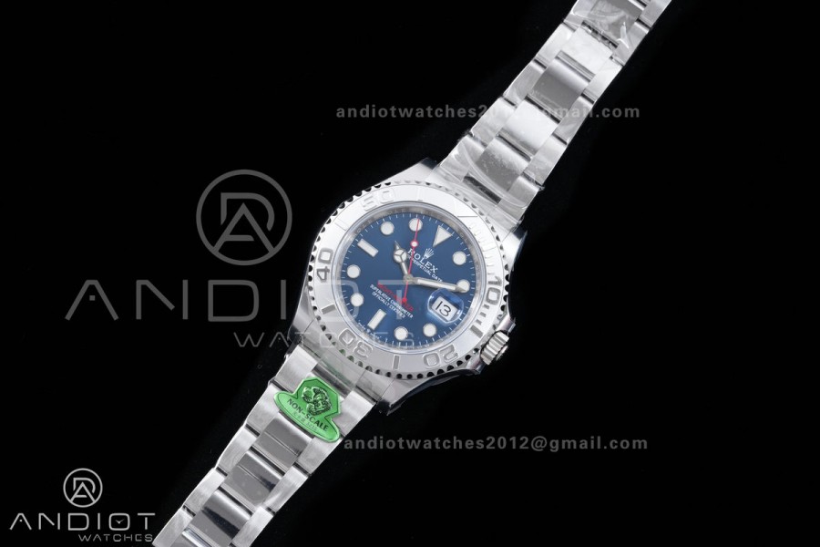 Yacht-Master 126622 904L GOLD Maker 1:1 Best Edition Blue Dial On 904L SS Bracelet JH3235 (Free Sprung)