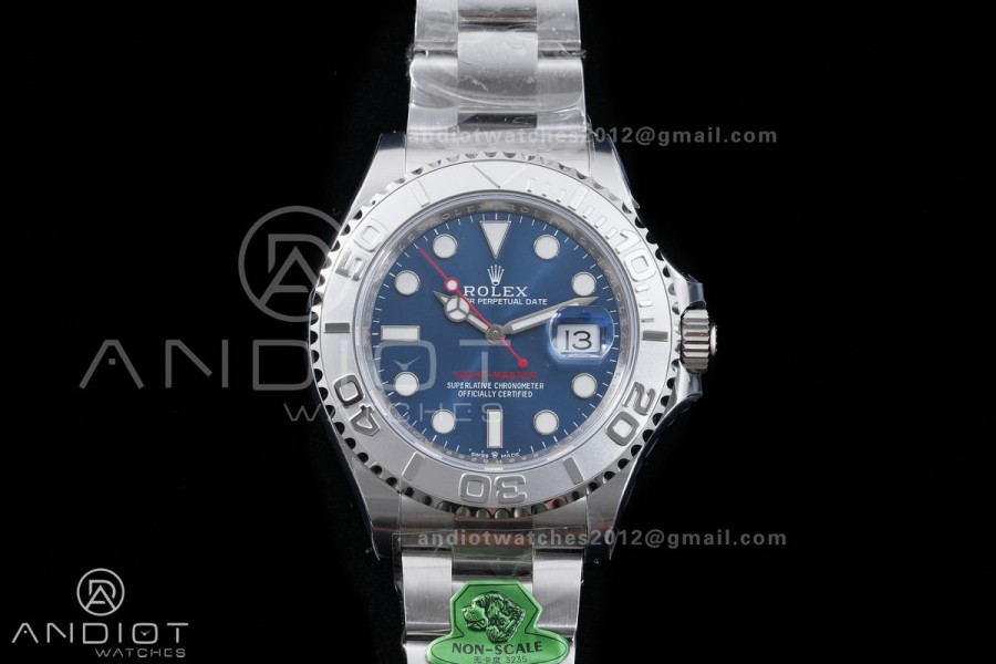 Yacht-Master 126622 904L GOLD Maker 1:1 Best Edition Blue Dial On 904L SS Bracelet JH3235 (Free Sprung)