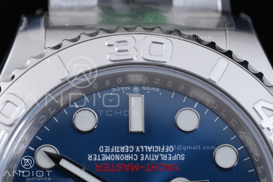 Yacht-Master 126622 904L GOLD Maker 1:1 Best Edition Blue Dial On 904L SS Bracelet JH3235 (Free Sprung)