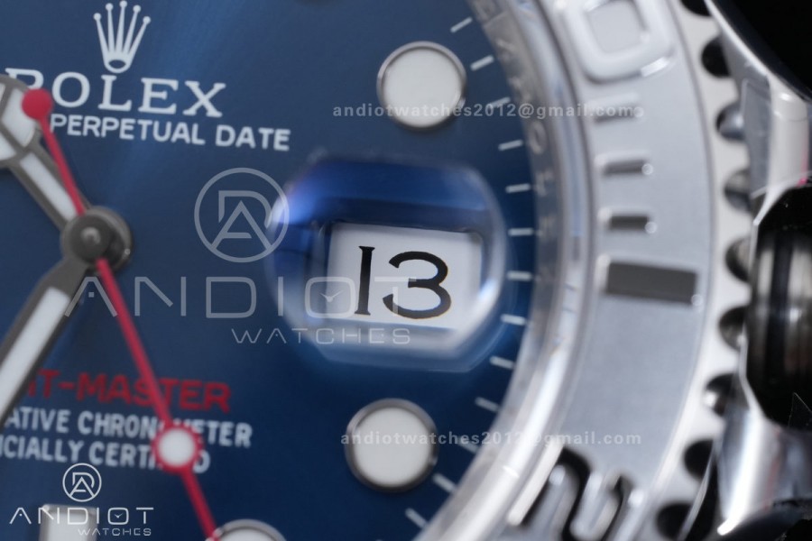 Yacht-Master 126622 904L GOLD Maker 1:1 Best Edition Blue Dial On 904L SS Bracelet JH3235 (Free Sprung)
