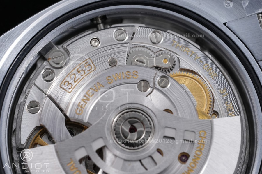 DayDate 40 SS QF 1:1 Best Edition Sliver Crystal Dial on President Bracelet VR3255 V8 (Gain Weight)
