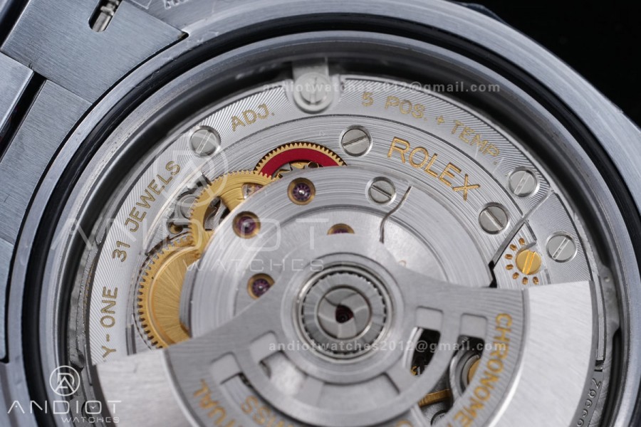 DayDate 40 SS QF 1:1 Best Edition Sliver Crystal Dial on President Bracelet VR3255 V8 (Gain Weight)