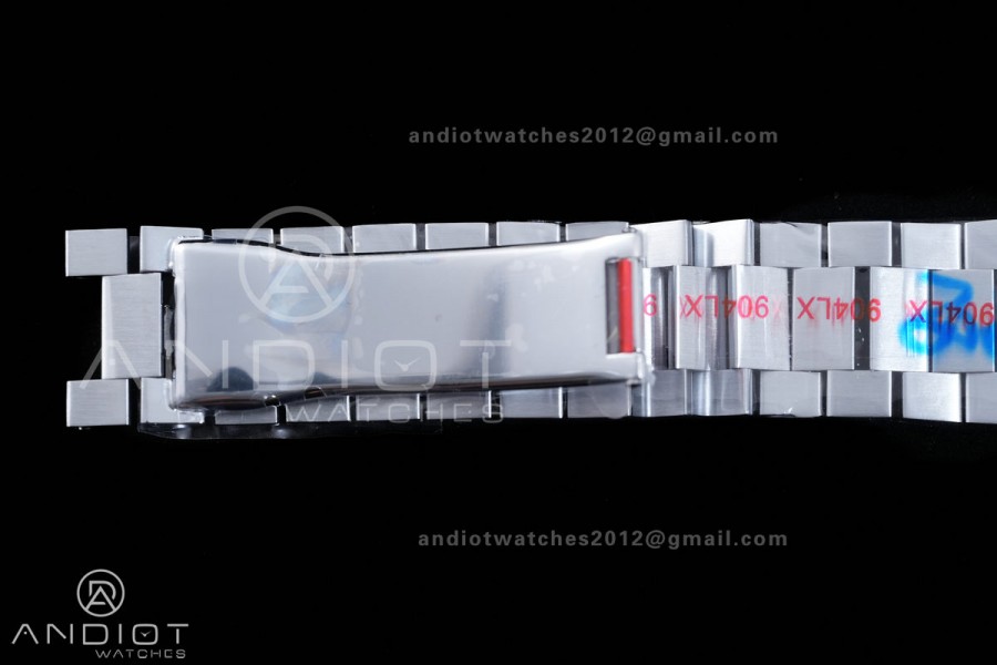 DayDate 40 SS QF 1:1 Best Edition Sliver Crystal Dial on President Bracelet VR3255 V8 (Gain Weight)