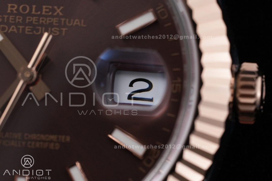 DateJust 41 126331 VSF 1:1 Best Edition 904L Steel Brown Dial on SS/RG Jubilee Bracelet VS3235 V2s Free Sprung