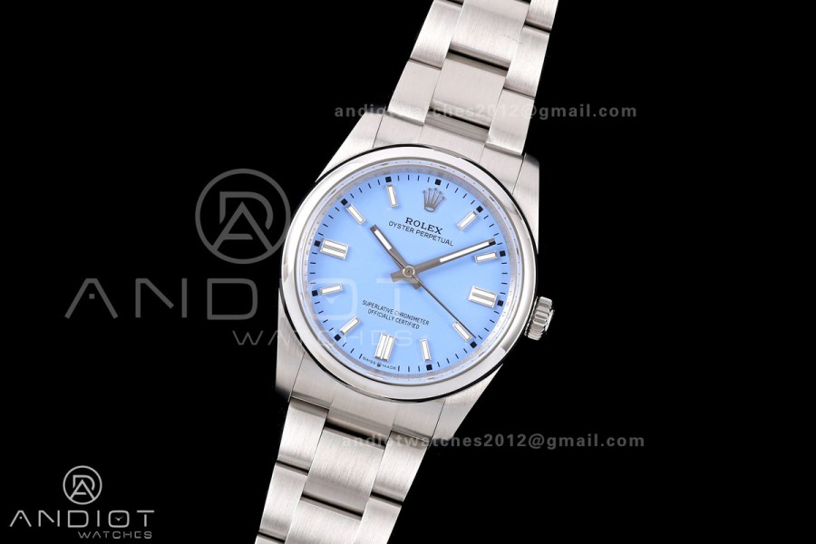 Oyster Perpetual 126000 36mm QF 1:1 Best Edition 904L Steel Lavender Dial JH3230 Free Sprung