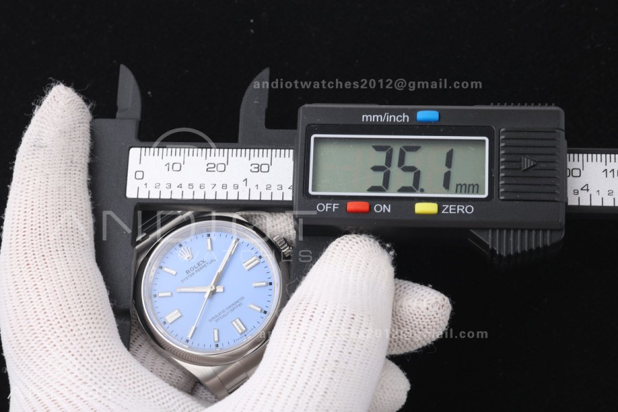 Oyster Perpetual 126000 36mm QF 1:1 Best Edition 904L Steel Lavender Dial JH3230 Free Sprung