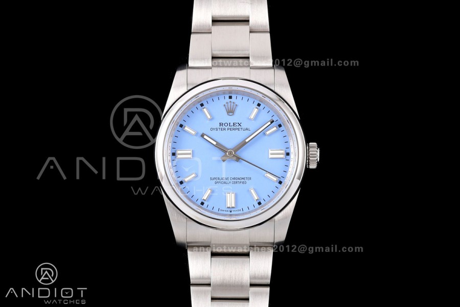Oyster Perpetual 126000 36mm QF 1:1 Best Edition 904L Steel Lavender Dial JH3230 Free Sprung