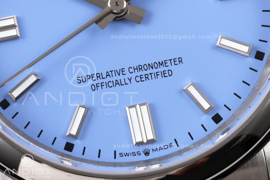 Oyster Perpetual 126000 36mm QF 1:1 Best Edition 904L Steel Lavender Dial JH3230 Free Sprung