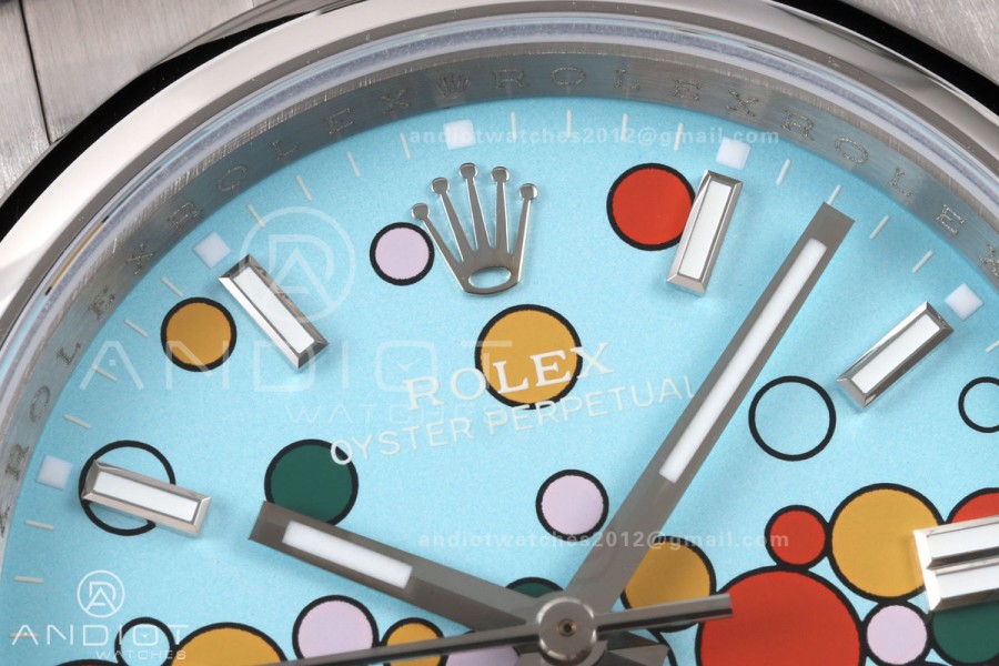 Oyster Perpetual 126000 36mm QF 1:1 Best Edition 904L Steel Celebration Dial JH3230 Free Sprung