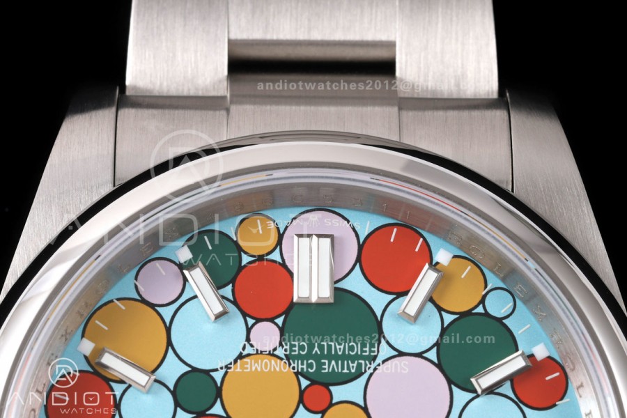 Oyster Perpetual 126000 36mm QF 1:1 Best Edition 904L Steel Celebration Dial JH3230 Free Sprung