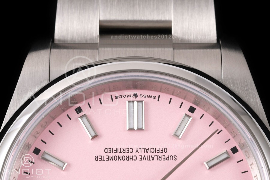 Oyster Perpetual 126000 36mm QF 1:1 Best Edition 904L Steel Pink Dial JH3230 Free Sprung