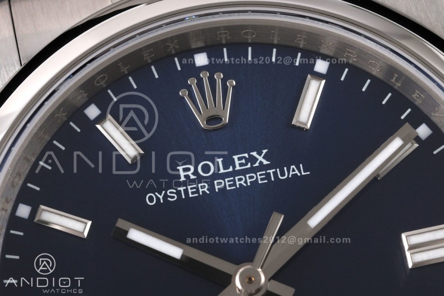 Oyster Perpetual 126000 36mm QF 1:1 Best Edition 904L Steel Deep Blue Dial JH3230 Free Sprung