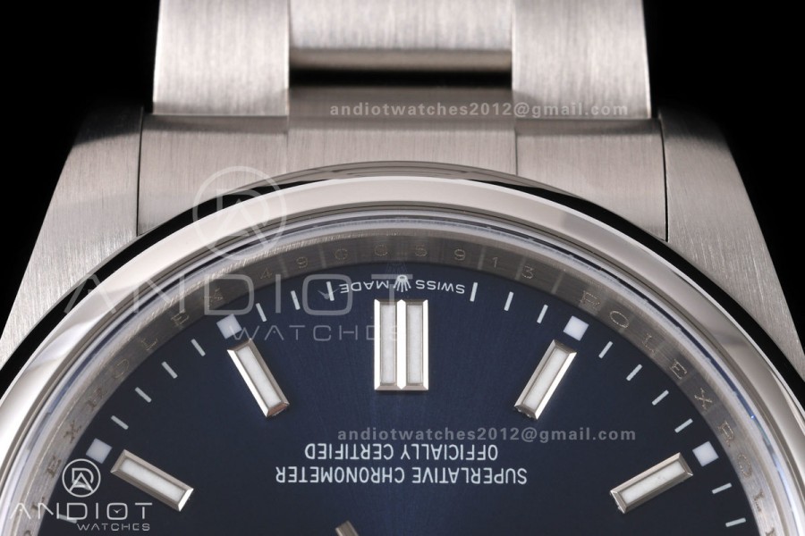 Oyster Perpetual 126000 36mm QF 1:1 Best Edition 904L Steel Deep Blue Dial JH3230 Free Sprung