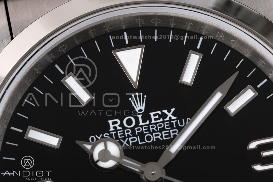 Explorer 36 124270 904L QF Best Edition Black Dial On SS Bracelet SH3230 (Free Sprung)