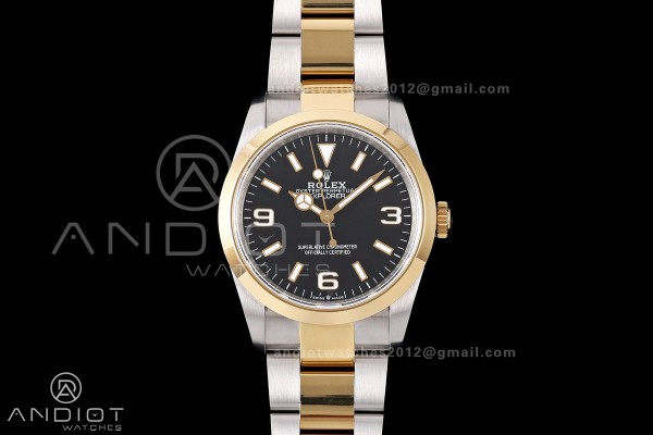 Explorer 36 124273 904L QF Best Edition Black Dial...