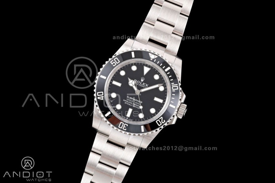 Submariner 41mm 124060 LN Black QF 1:1 Best Edition 904L SS Case and Bracelet JH3285 (Free Sprung)