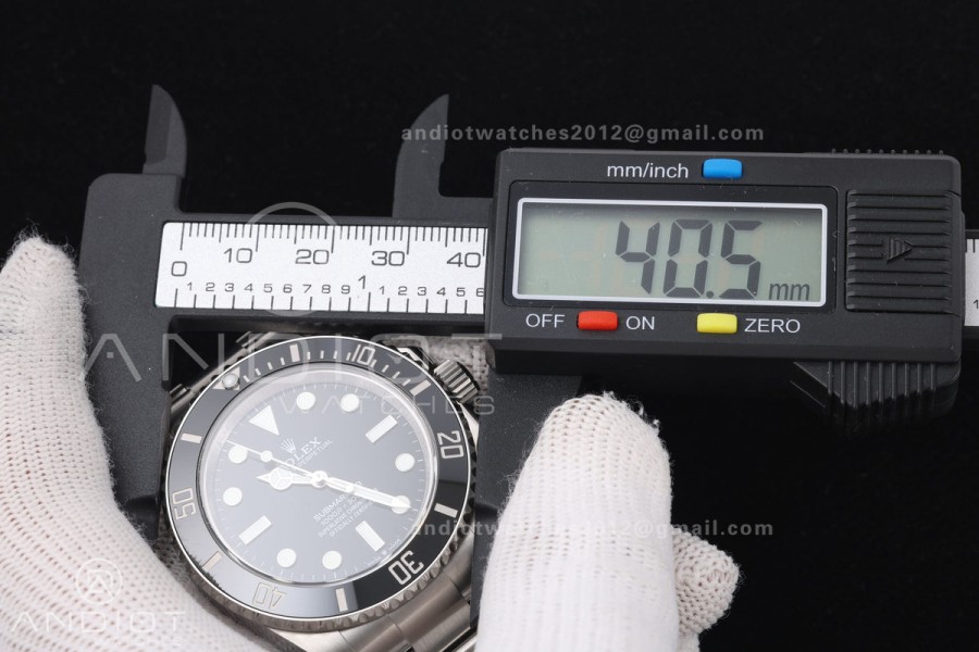 Submariner 41mm 124060 LN Black QF 1:1 Best Edition 904L SS Case and Bracelet JH3285 (Free Sprung)