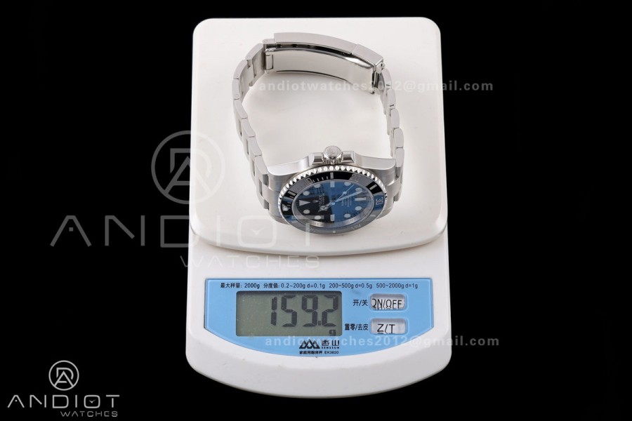 Submariner 41mm 124060 LN Black QF 1:1 Best Edition 904L SS Case and Bracelet JH3285 (Free Sprung)