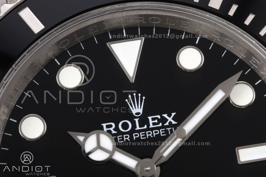 Submariner 41mm 124060 LN Black QF 1:1 Best Edition 904L SS Case and Bracelet JH3285 (Free Sprung)