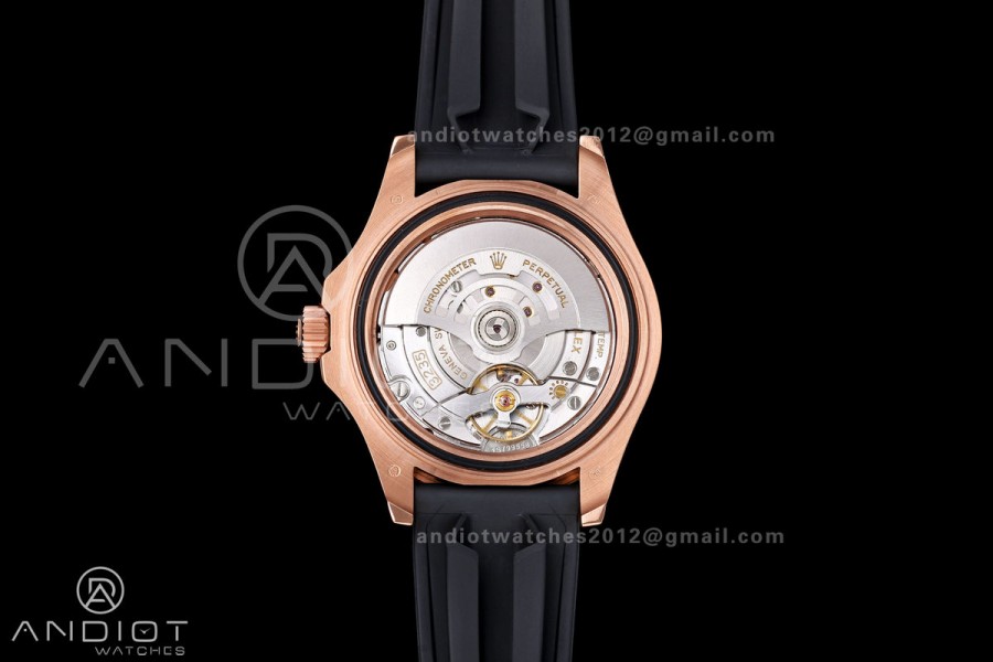 Yacht-Master 40mm 126655 RG QF 1:1 Best Edition on Oysterflex Strap JH3235 Weighted 143g (Free Sprung)
